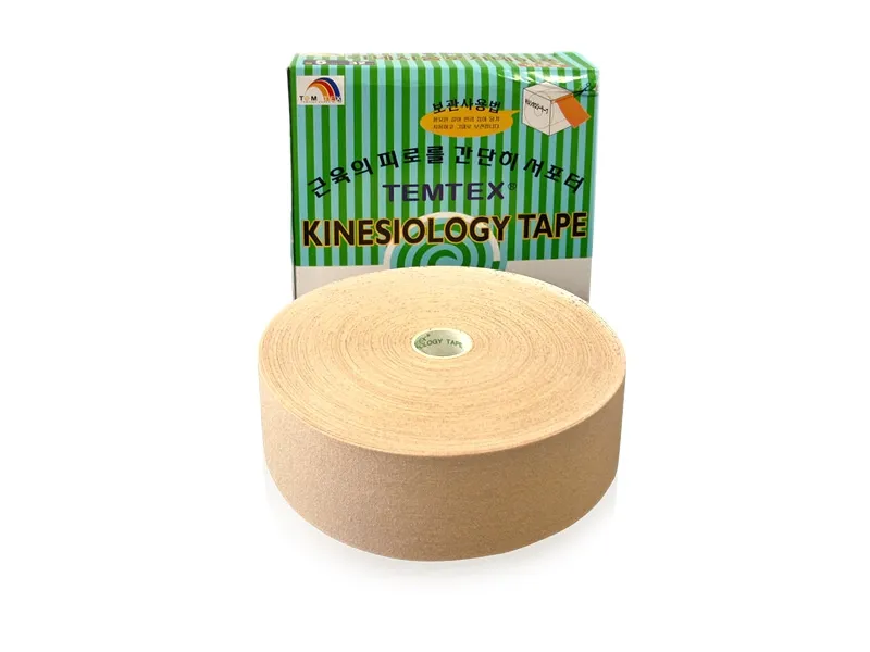 Temtex Kinesiologie tape - XXL - Beige - 5cmx32m - Intertaping.nl