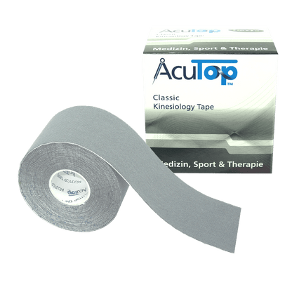 Acutop - Classic Kinesiologie Tape - Grijs - 5cm x 5m - Intertaping.nl