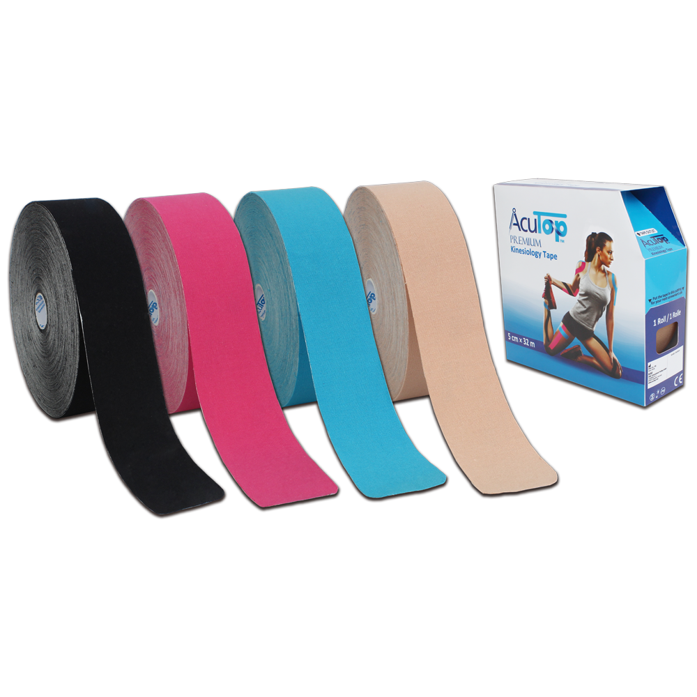 Acutop - Premium Kinesiotape Jumbo - 5cmx32m - Intertaping.nl