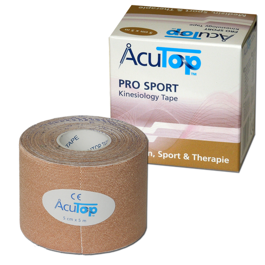 AcuTop Pro Sport - De beste sporttape - Beige - 5cm x 5m - Intertaping.nl