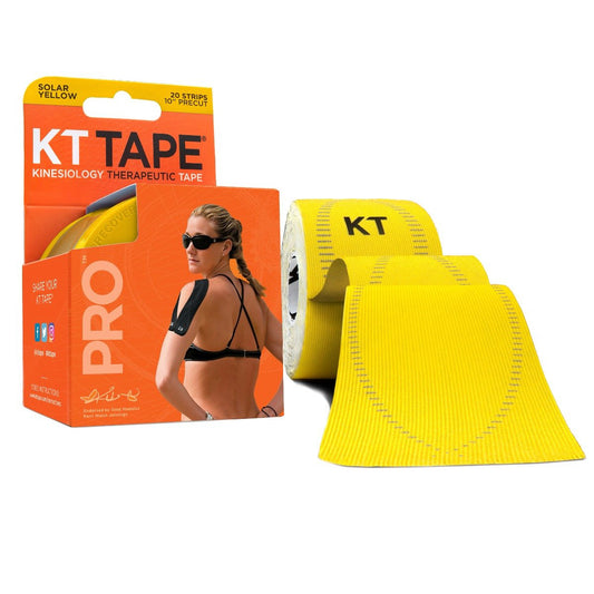 KT Tape Pro - Voorgesneden - Solar Yellow - 5cm x 5m - Intertaping.nl